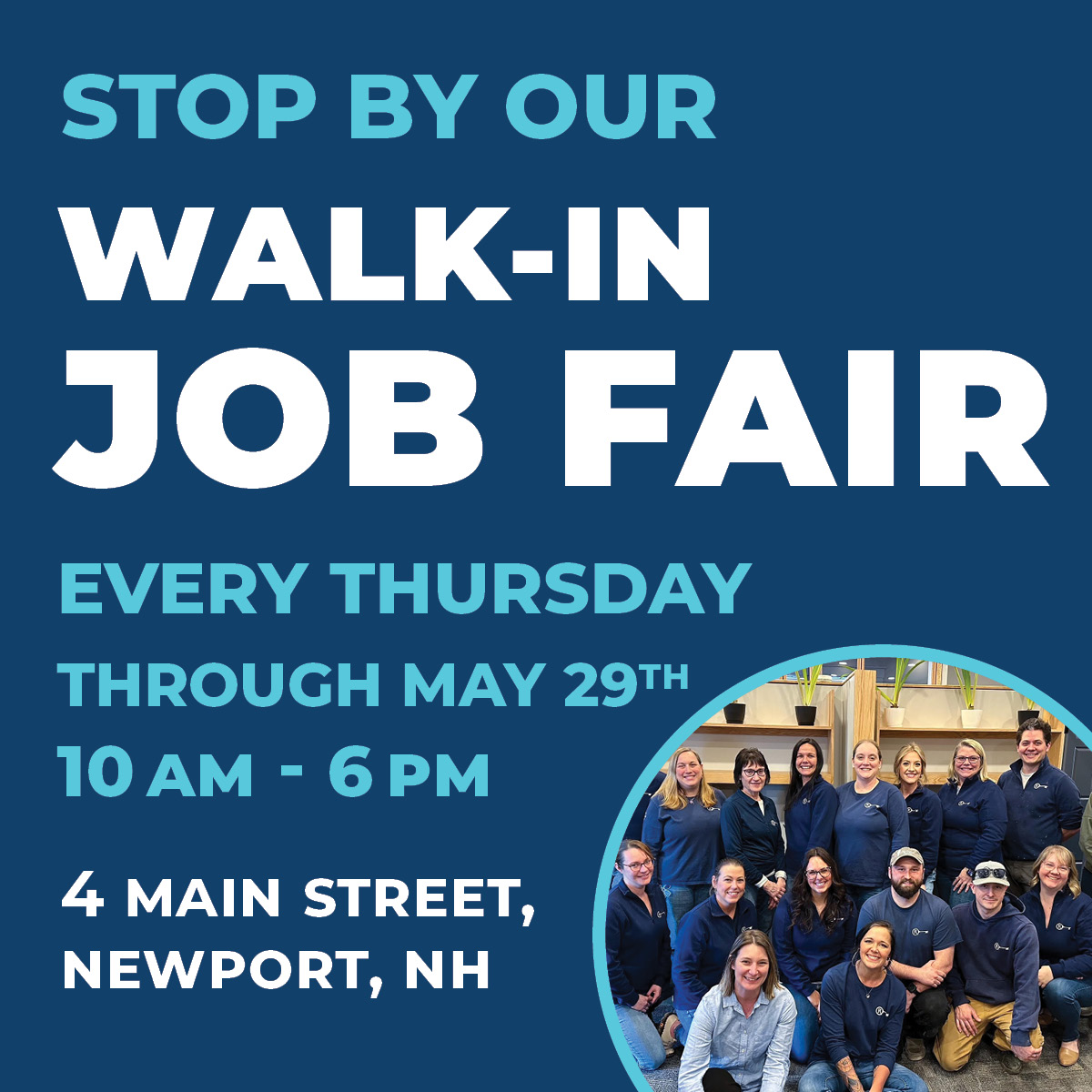 Walk In Job Fair CTA Walk in job fairs